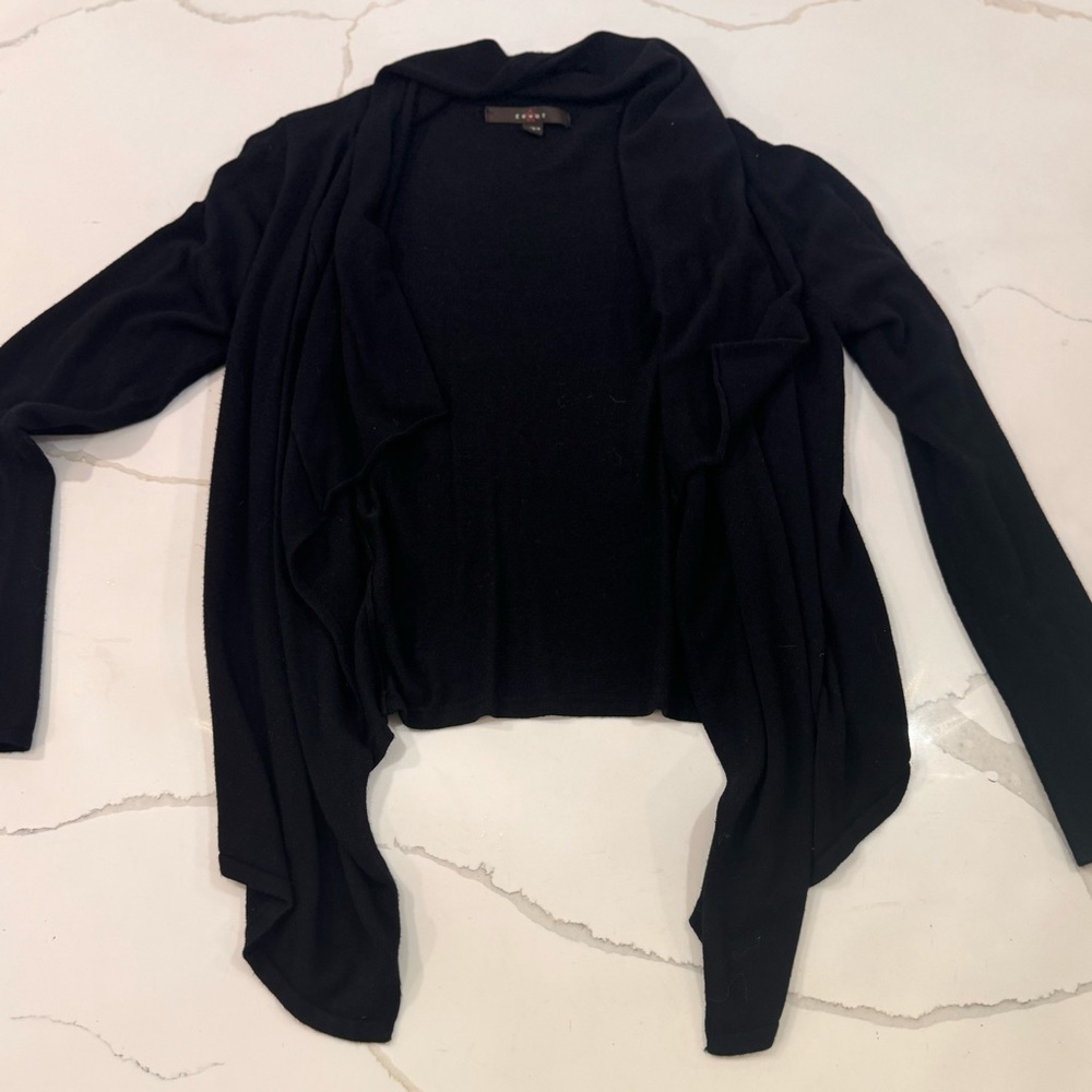 Black Soft Cardi Sweater